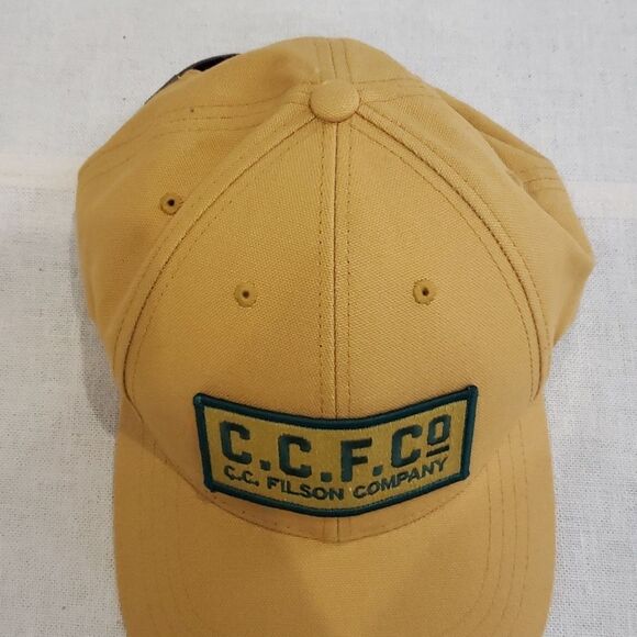 Filson Company Golden Tan Baseball Cap C.C.F. Co 100% Cotton Seattle 1897 - Picture 6 of 7